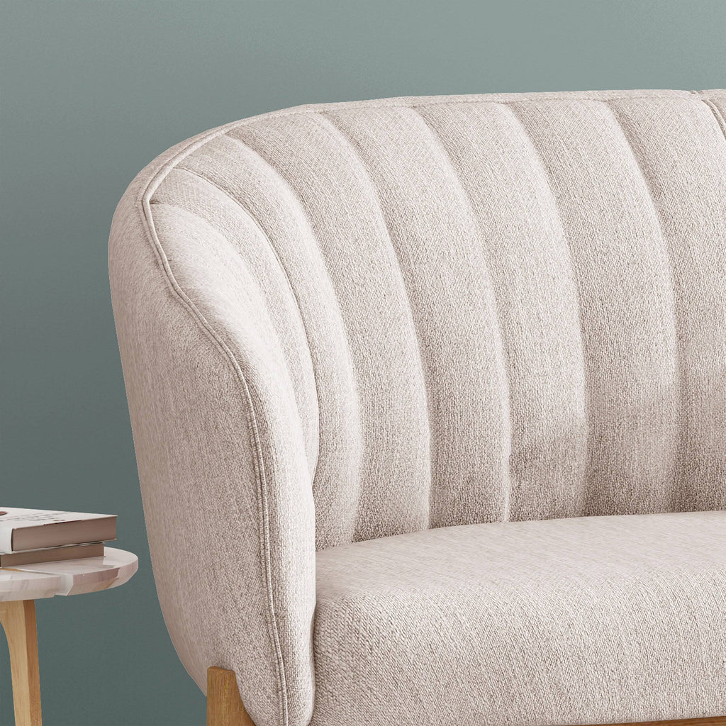 Teal Fabric Loveseat E233