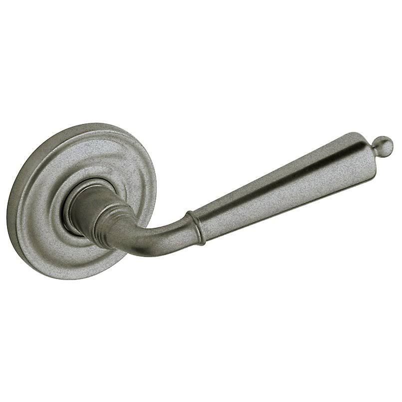 2 in. Pair of Colonial Estate Levers Without Rosettes, Distressed Antique Nickel N78599