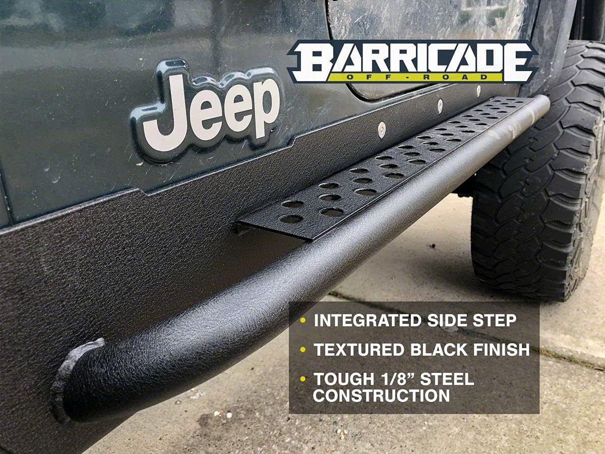 Rocker Guards with Steps Compatible with 97-06 Jeep Wrangler TJ Z351237