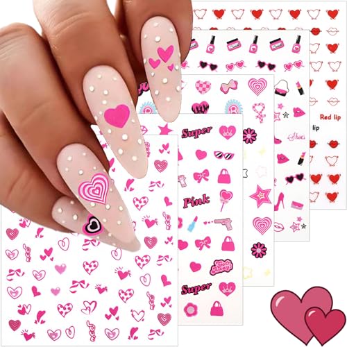 All Holiday Nail Stickers, 30 Sheets Self-Adhesive Nail Art Decals B2397