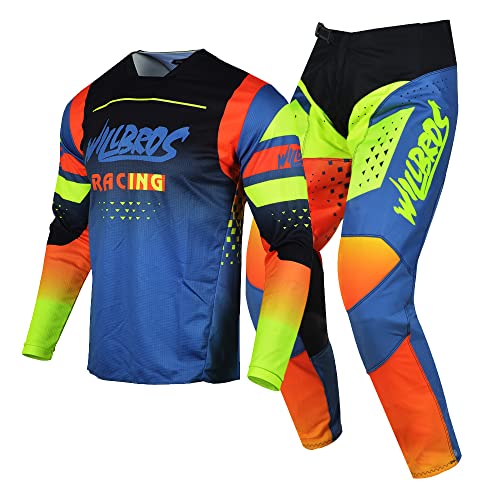 Motocross Jersey Pants Combo Dirt Bike MX Gear Set W6498