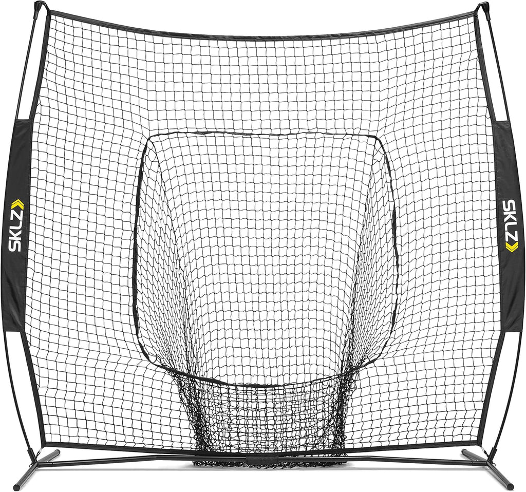 Portable Baseball and Softball Hitting Net, Black, 7 x 7 feet V155