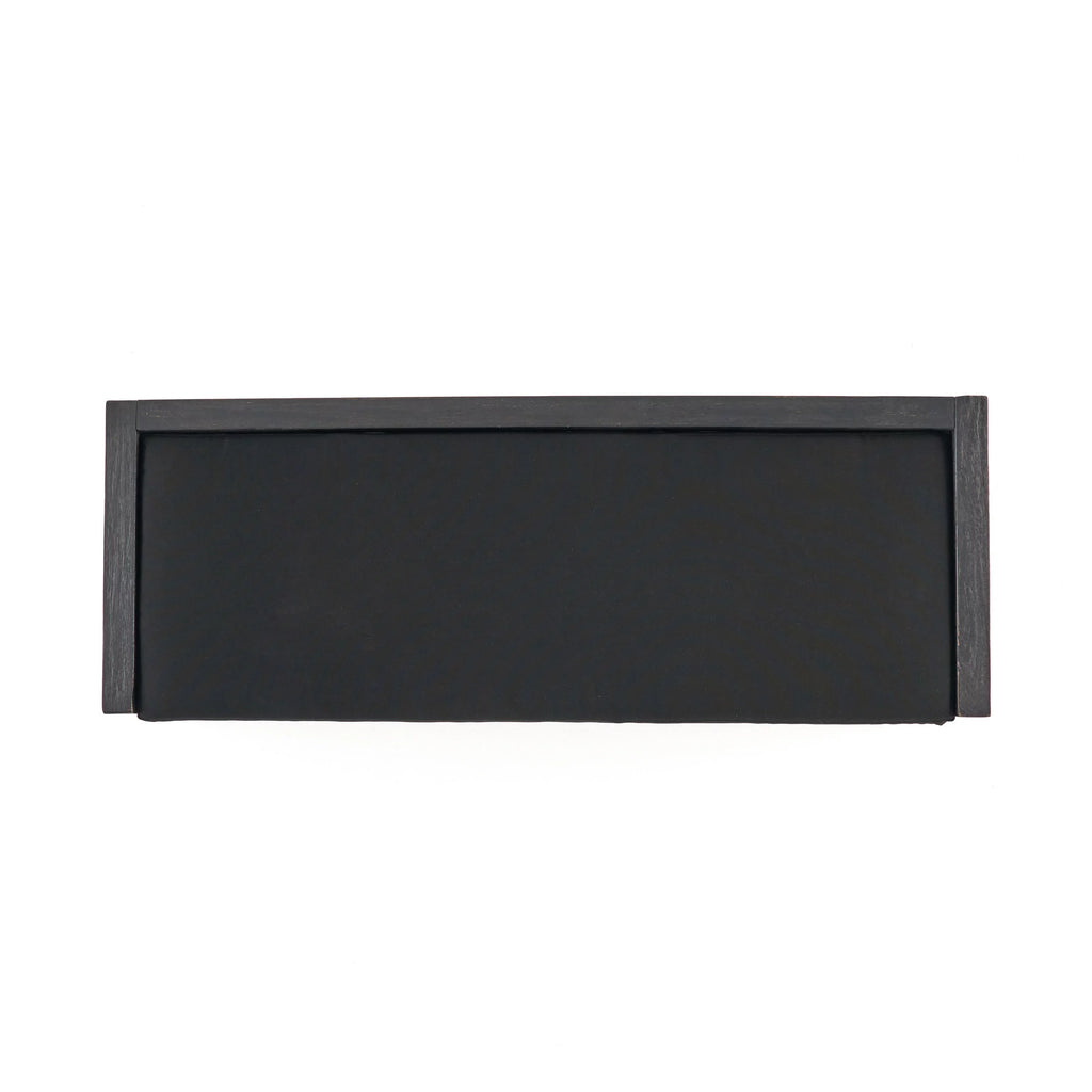 Acacia Wood Storage Bench with Cushion Q714