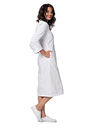 Embroided Collar Scrub Dress G372