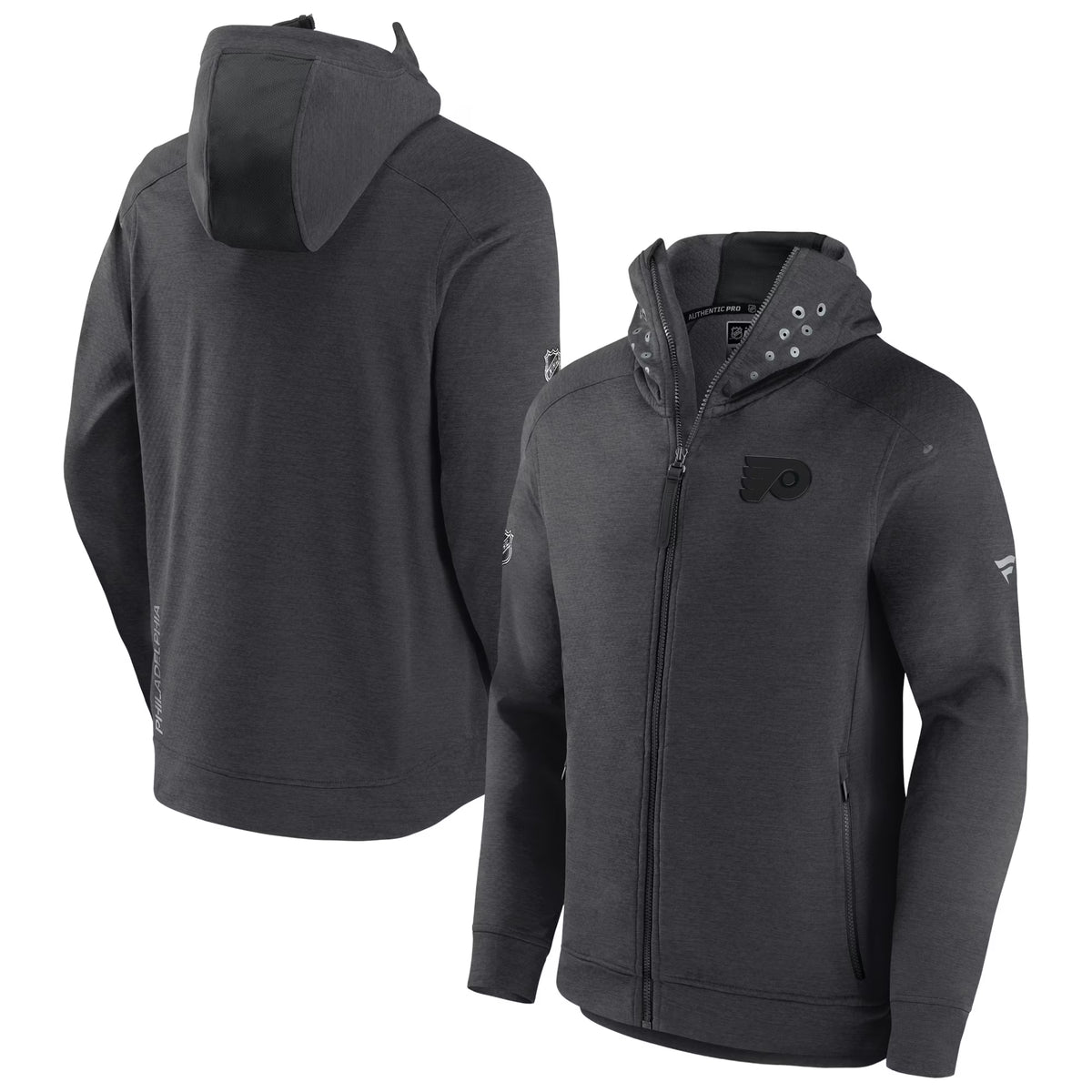 Heather Charcoal Full-Zip Hoodie Jacket J771669