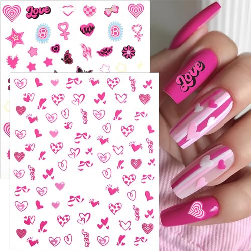 All Holiday Nail Stickers, 30 Sheets Self-Adhesive Nail Art Decals B2397