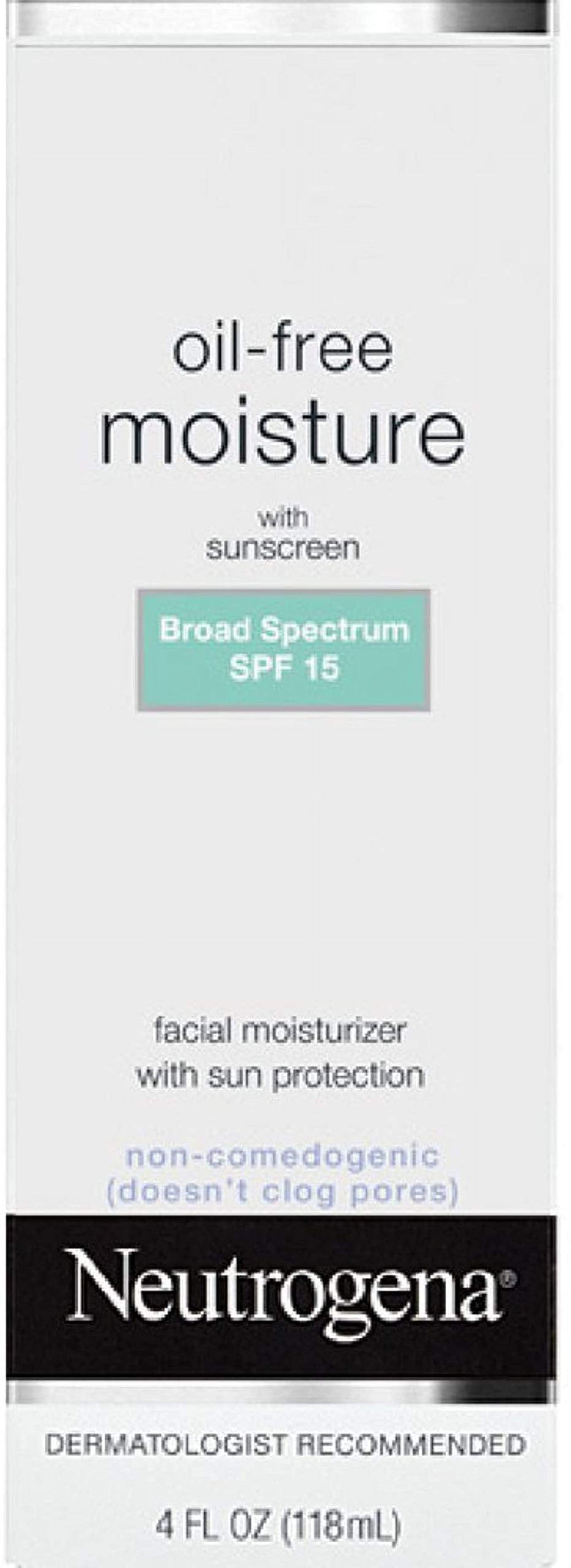 4 Fl. Oz Non Greasy Oil Free Facial Moisturizer with Spf 15 Sunscreen Y131583