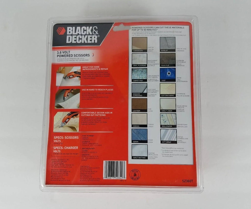 Black u0026 Decker Sz360 3.6-Volt NiCad Cordless Power Scissors G53638
