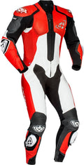 Black Red White Leather Motorcycle Suit Size 2XL T43546