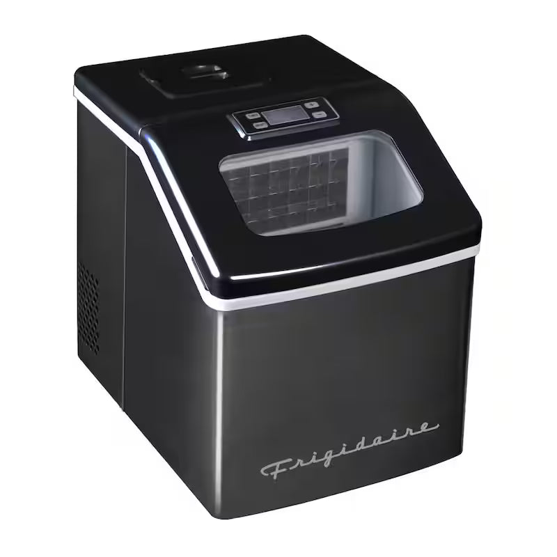 40 lb. Freestanding Ice Maker in Black Stainless A89454