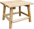 Outdoor Wood End Table Natural V451