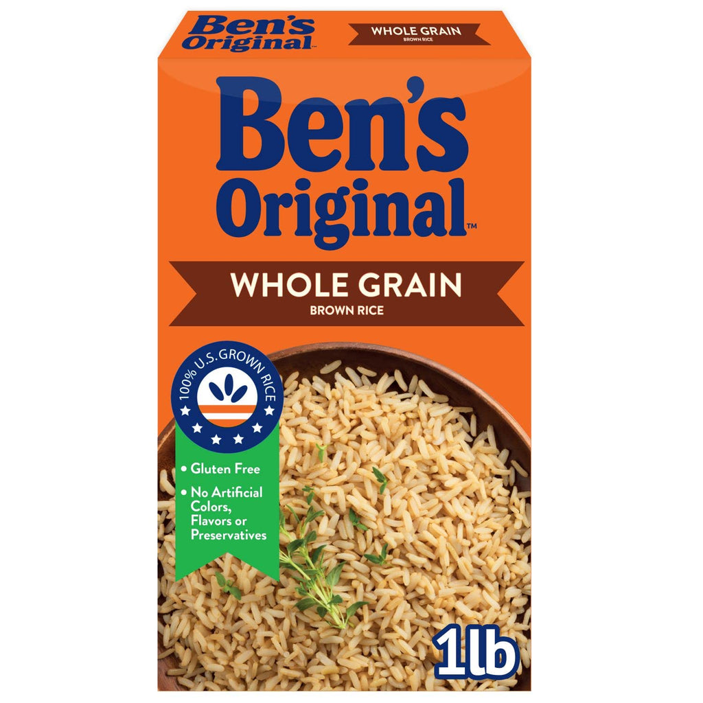 Whole Grain Brown Rice, 1 LB Box (Pack of 12) K5222