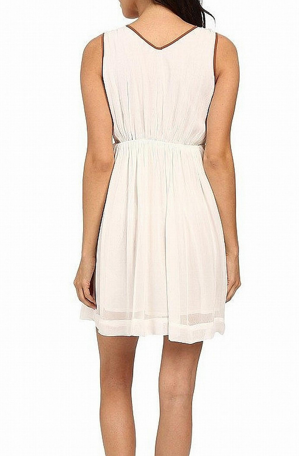 IVORY V-NECK DRESS K133