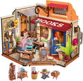 DIY Miniature House Kit 1:20 Scale Bookstore with LED Lights Q9311