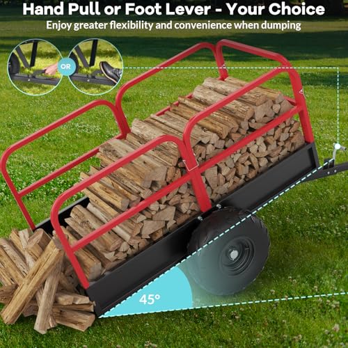 Heavy Duty Steel Dump Cart with 1700-Pound Capacity S6521