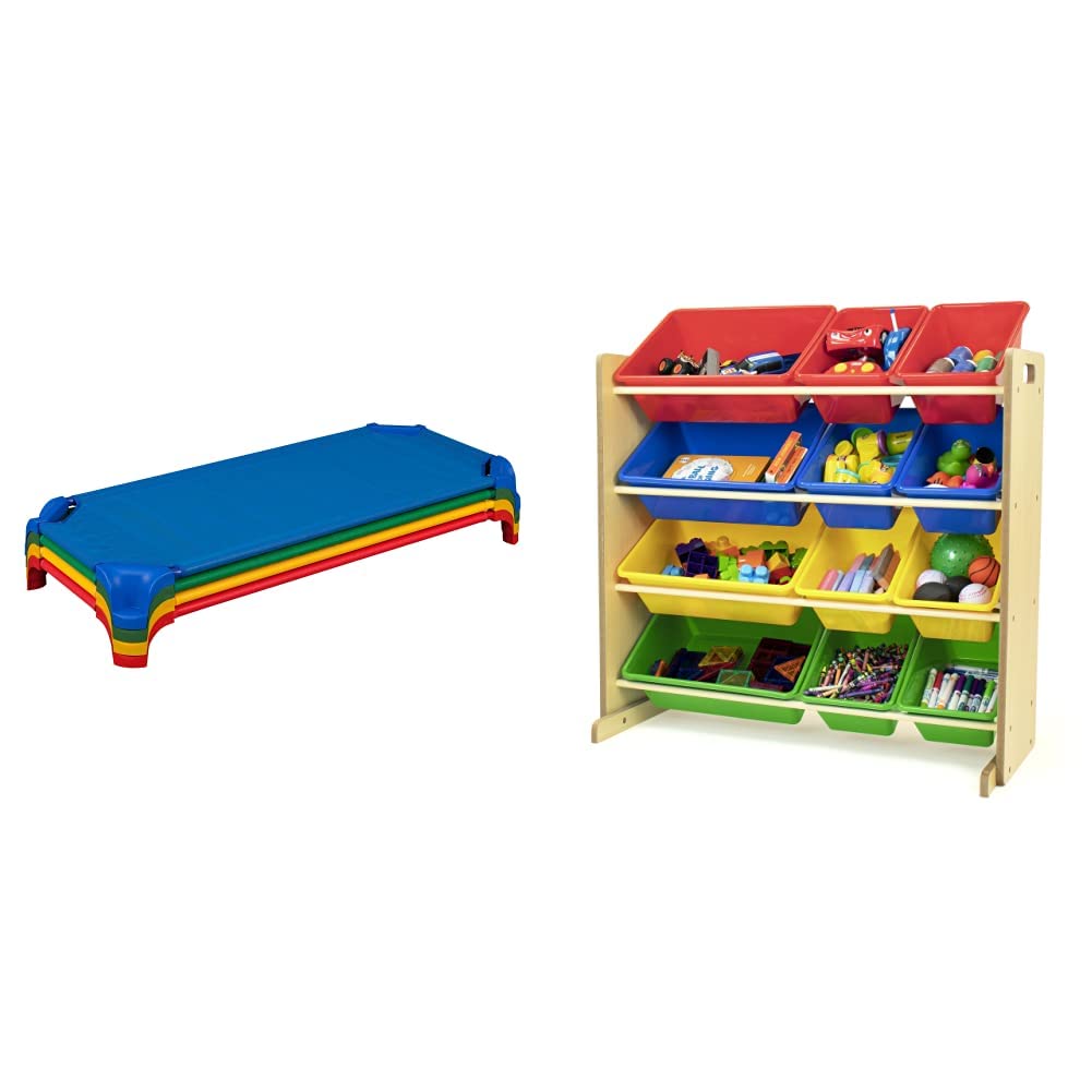 Stackable Daycare Cot with Easy Lift Corners (Pack of 4) E4901