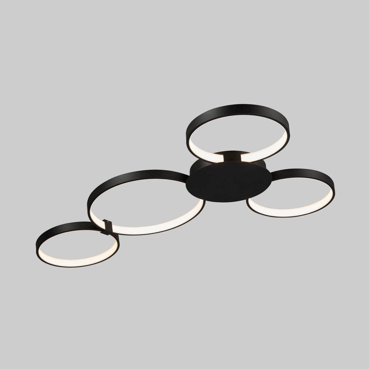Black LED Semi-Flush Ceiling Light X6551