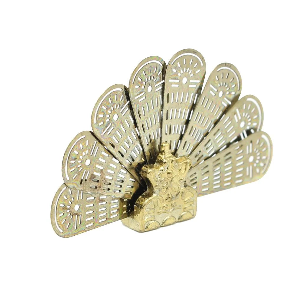 1:12 Scale Metal Peacock Fan Fireplace Screen P31521