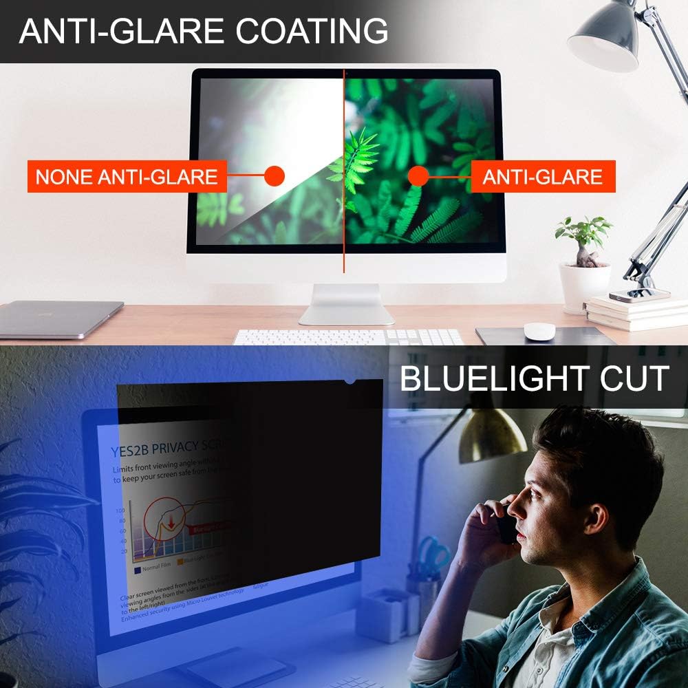 19 Inch Monitor Privacy Screen Filter for 16:10 Widescreen Display, Pack of 2 X64054