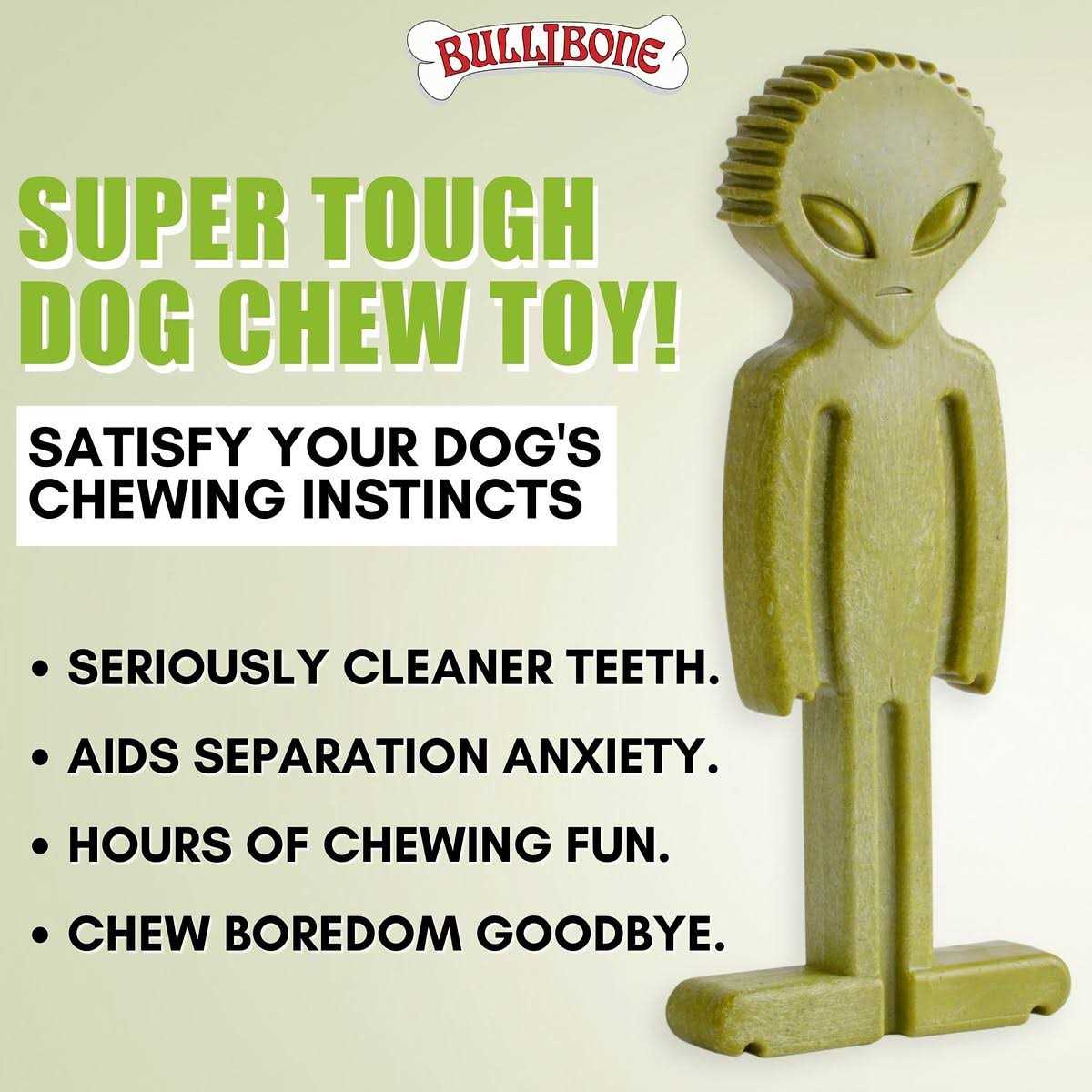 Small Alien Bone Dog Chew Toy with Easy Hold Grips V53838