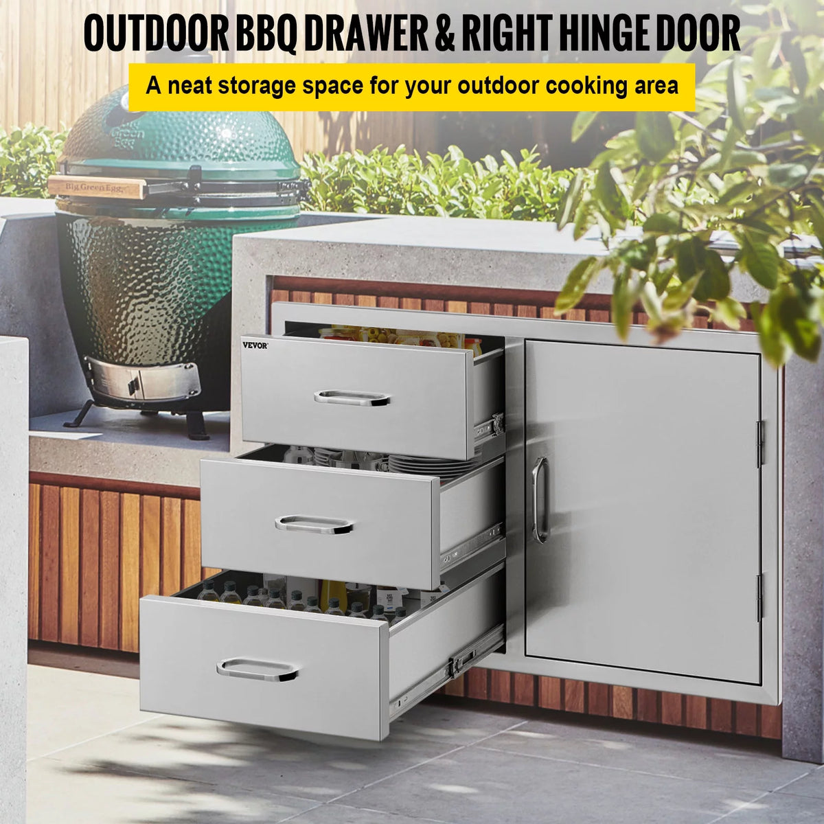 14x8.5 inch Stainless Steel Outdoor Kitchen Drawers Z8512