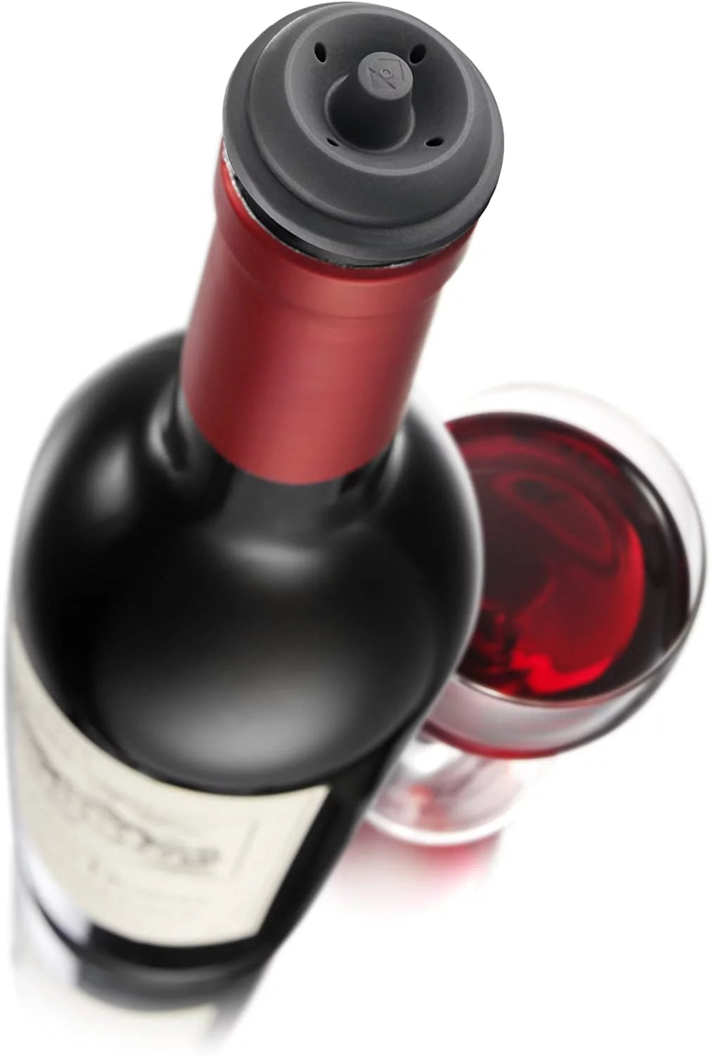 Black Wine Saver with 1 Pump 4 Stoppers R377
