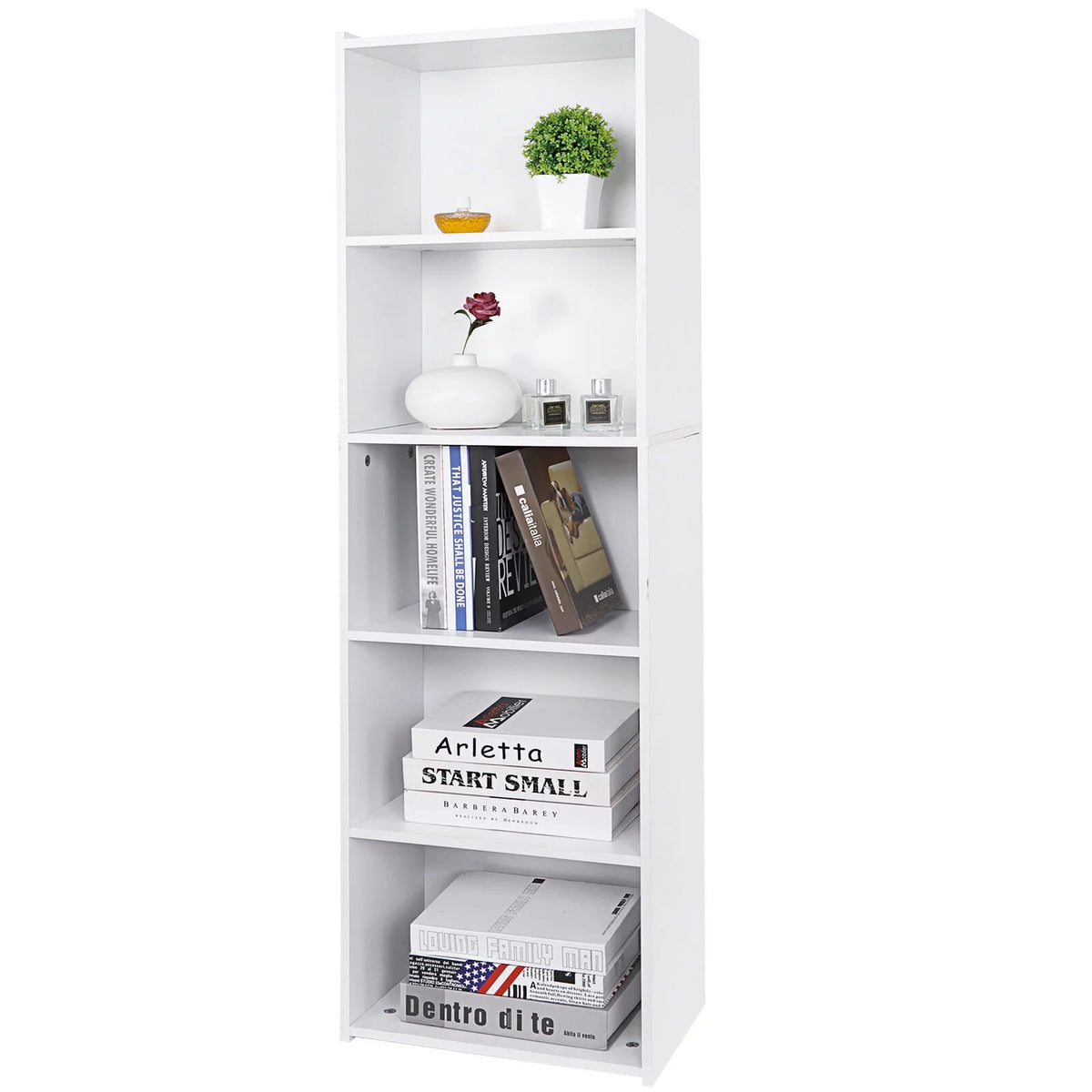 5 Tier Bookcase Bookshelf Storage Organizer G884