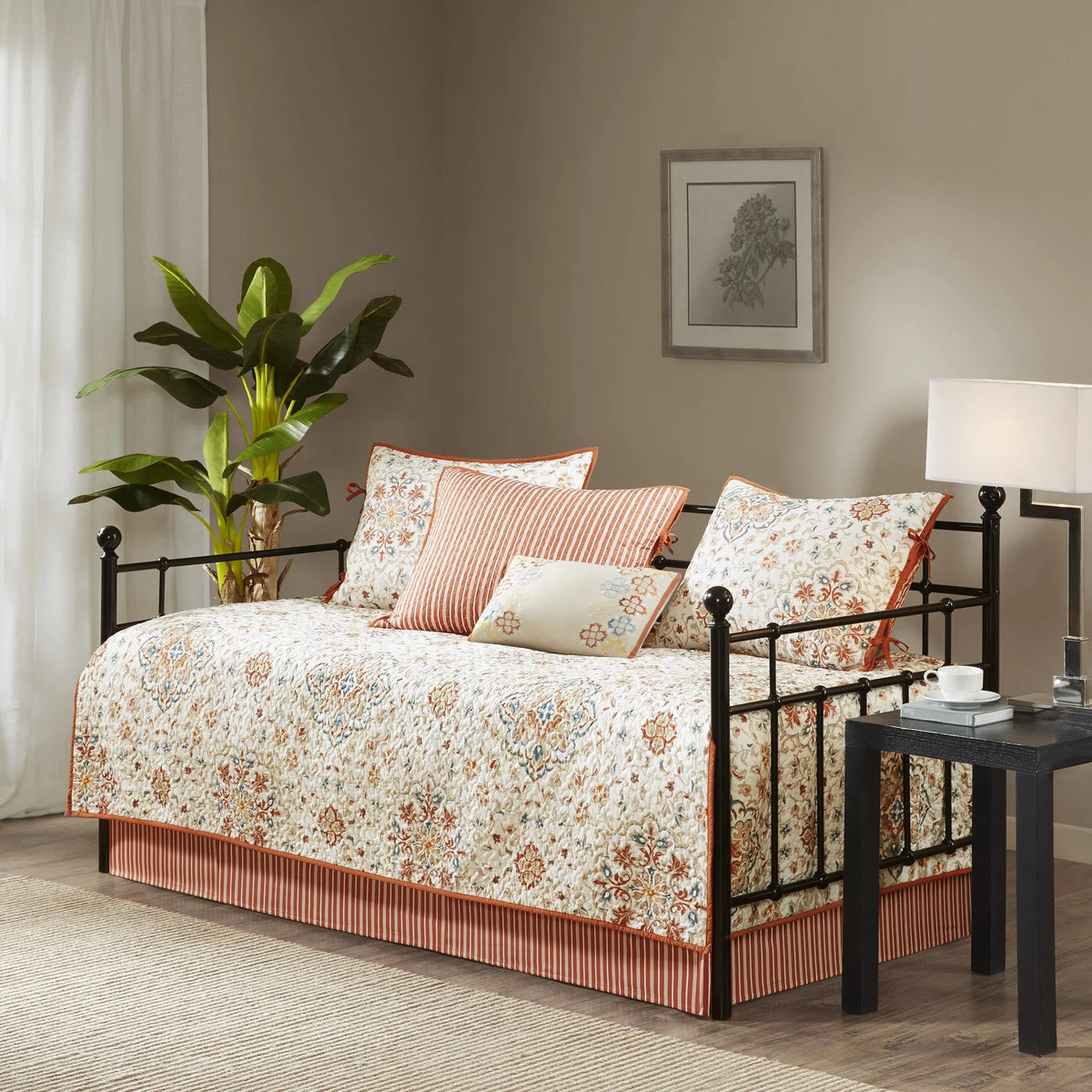 Ivory 6-Piece Reversible Daybed Cover Set T124624