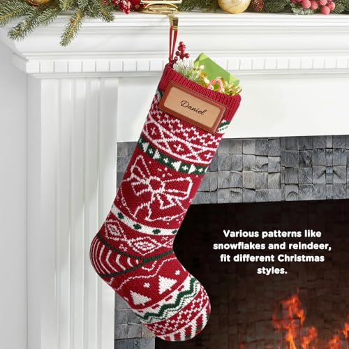 4 Pack Large 18" Knit Christmas Stockings N278
