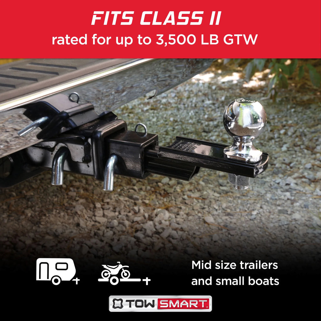TowSmart Ball Towing X Mount, Class II, 1.25in Drop, 3/4in Rise, 3/4in Shank, 3500lb P486