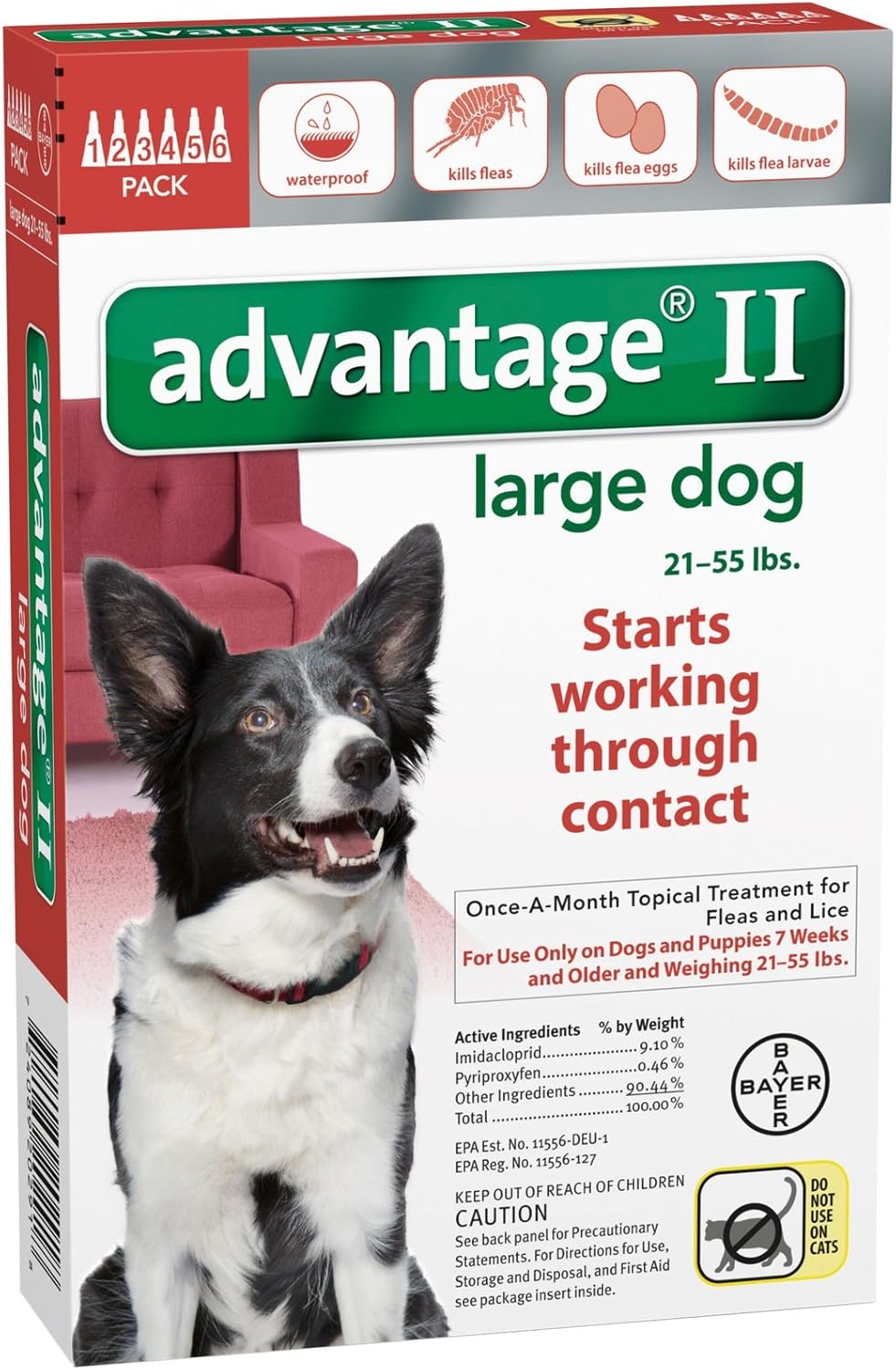 Advantage II Large Dog 6-Pack L53896