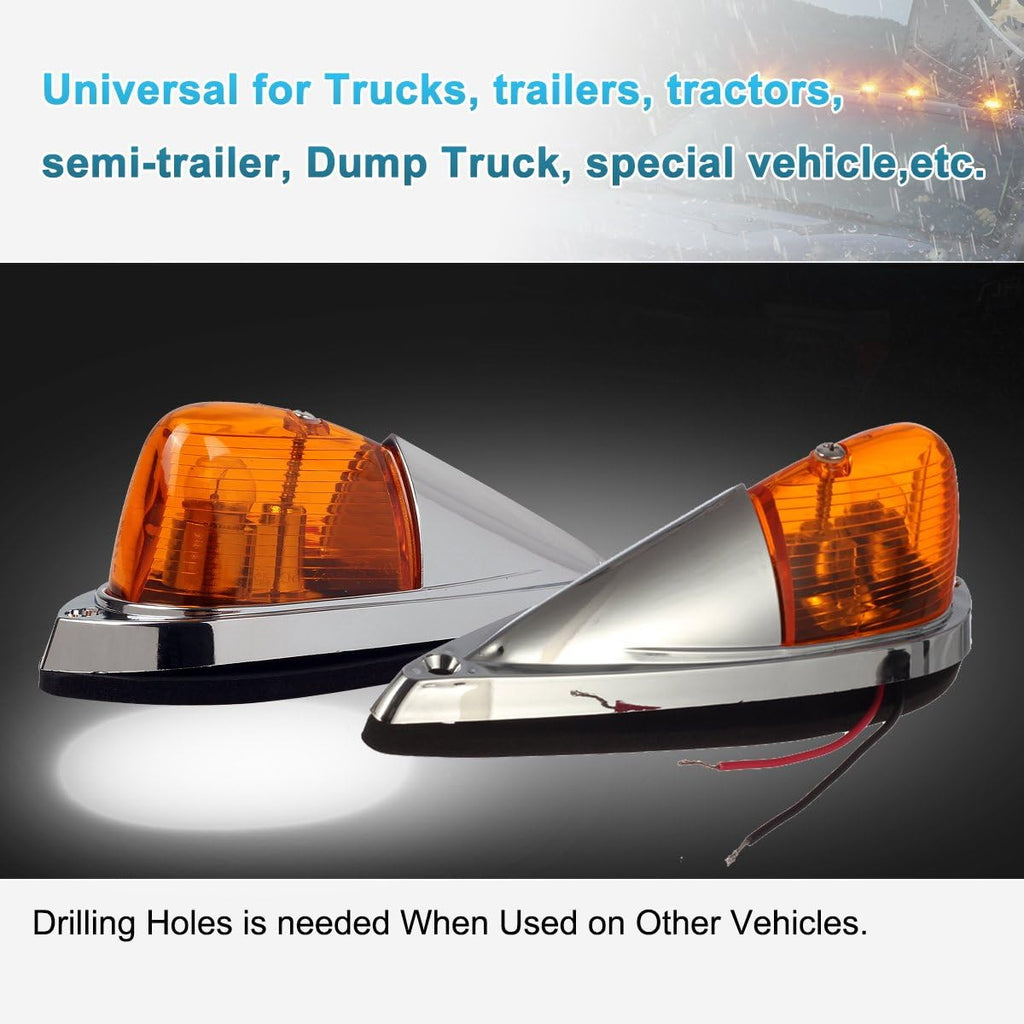 Amber Cab Marker Roof Running Lights Kit Teardrop S854