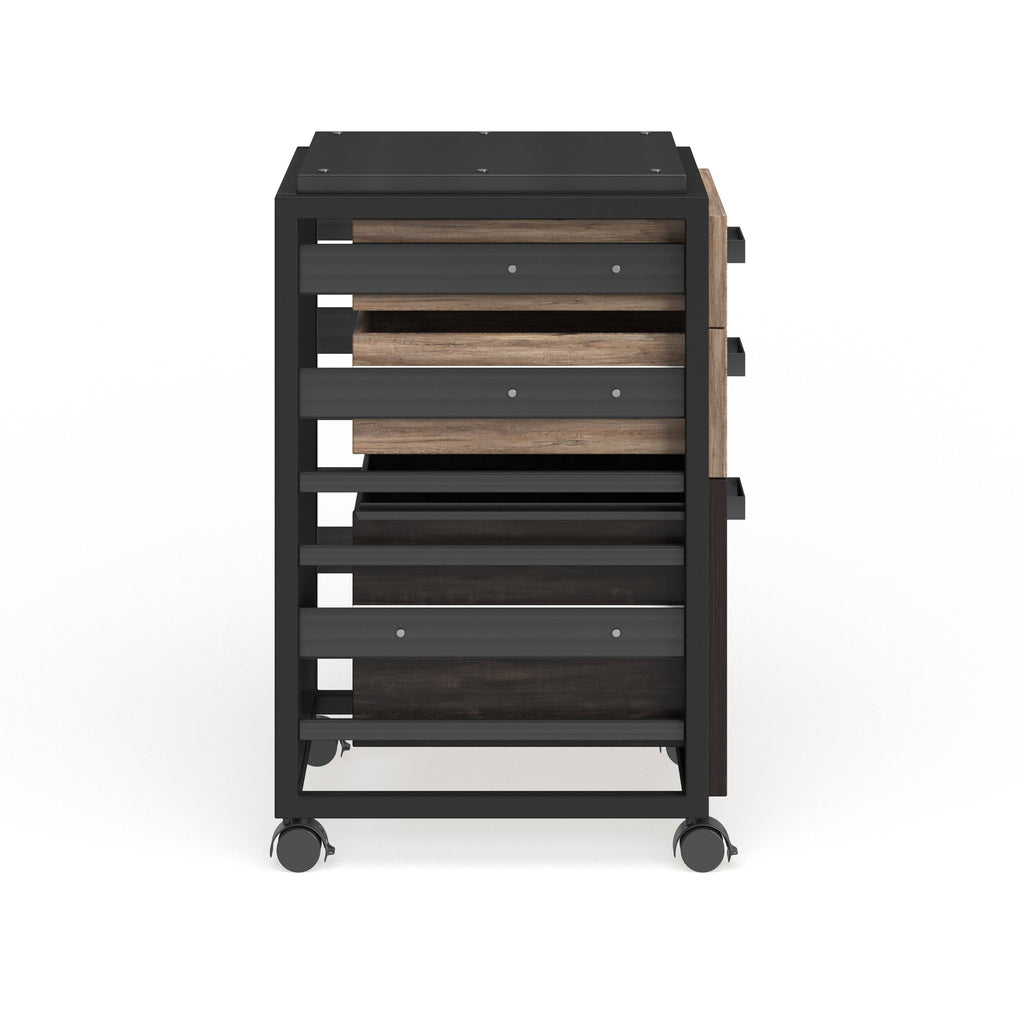 3 Drawer Mobile File Cabinet in Cottage White W952561