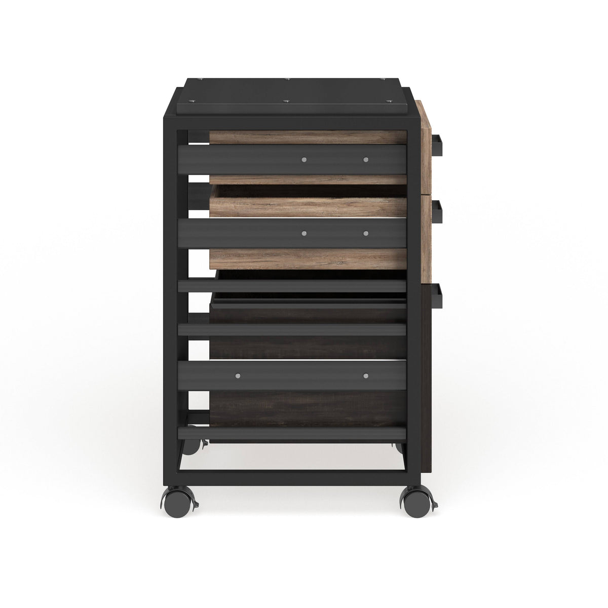 3 Drawer Mobile File Cabinet in Cottage White W952561