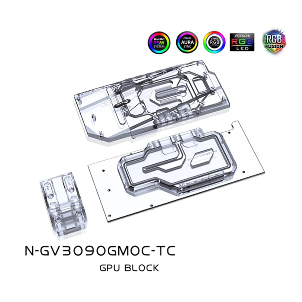 GPU Water Block for Gigabyte RTX3080/3090 Gaming OC Backplate Copper Radiator P809441