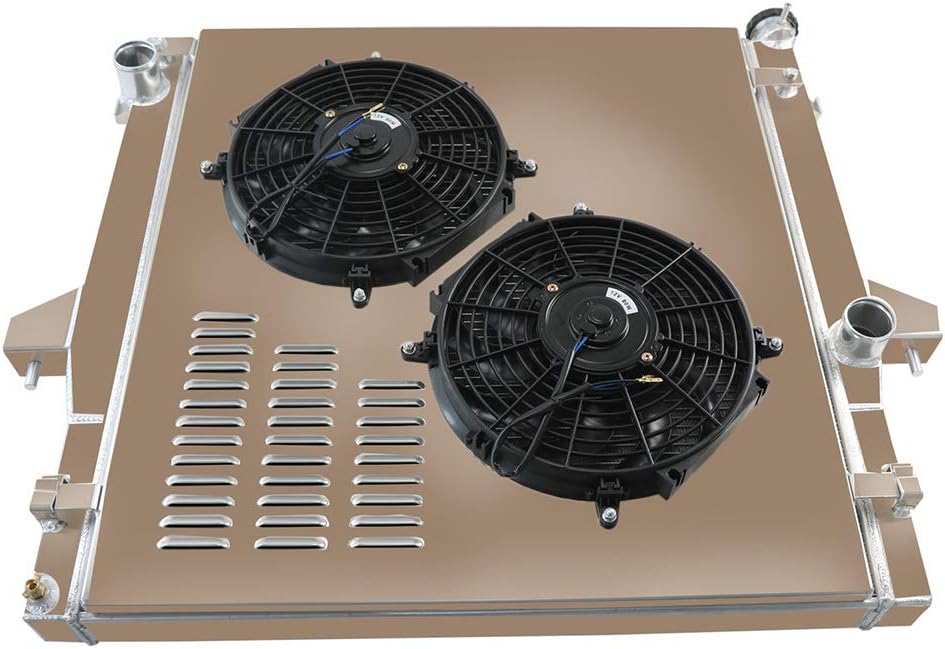 3 Row Core Aluminum Radiator with Shroud Fan and Relay Q658