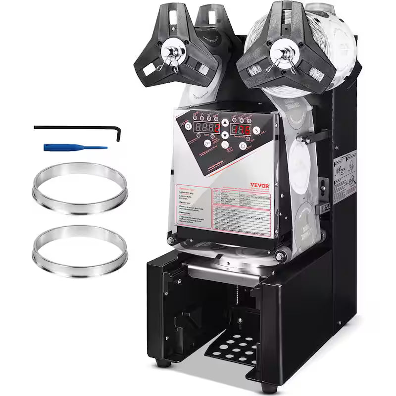 Automatic Cup Sealing Machine with LCD Panel, Black F579361