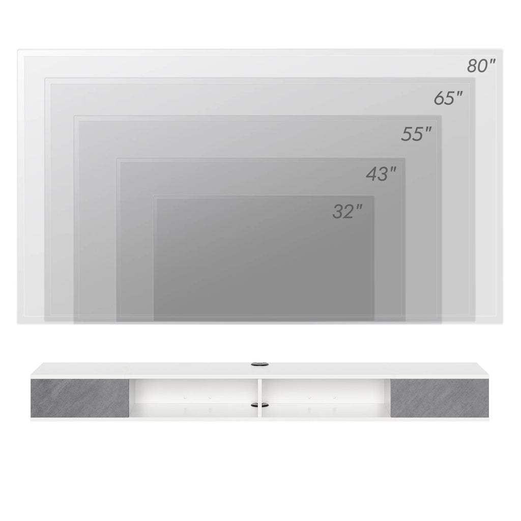 70in Floating TV Stand Media Console O4533