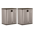 9 Cu ft Resin Garage Storage Cabinet 2 Pack U991