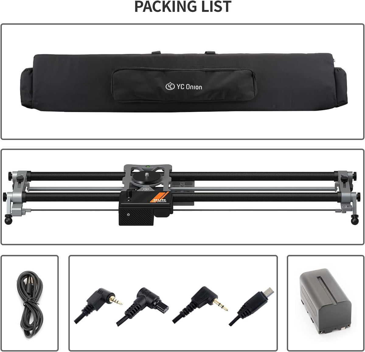 Motorized Camera Slider 80cm Carbon Fiber Loads up to 20kg F164499