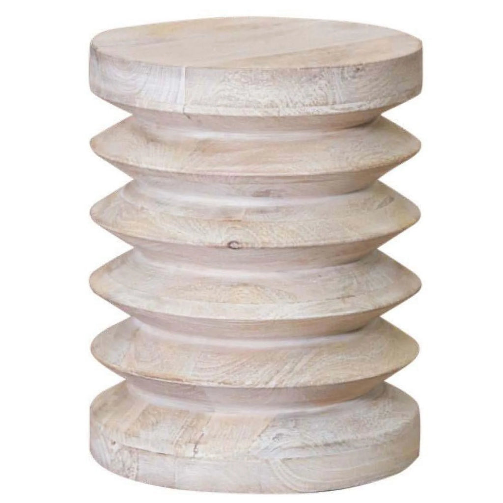 Modern Natural Mango Wood Side Table V76230