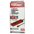 Red Metal Surge Protector with 2 USB X637