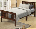 Twin Wood Platform Bed Frame with Headboard and Footboard D988