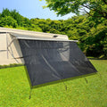 RV Awning Shade Screen with Zipper 8'X10'3'' Universal with Complete Kits K47376