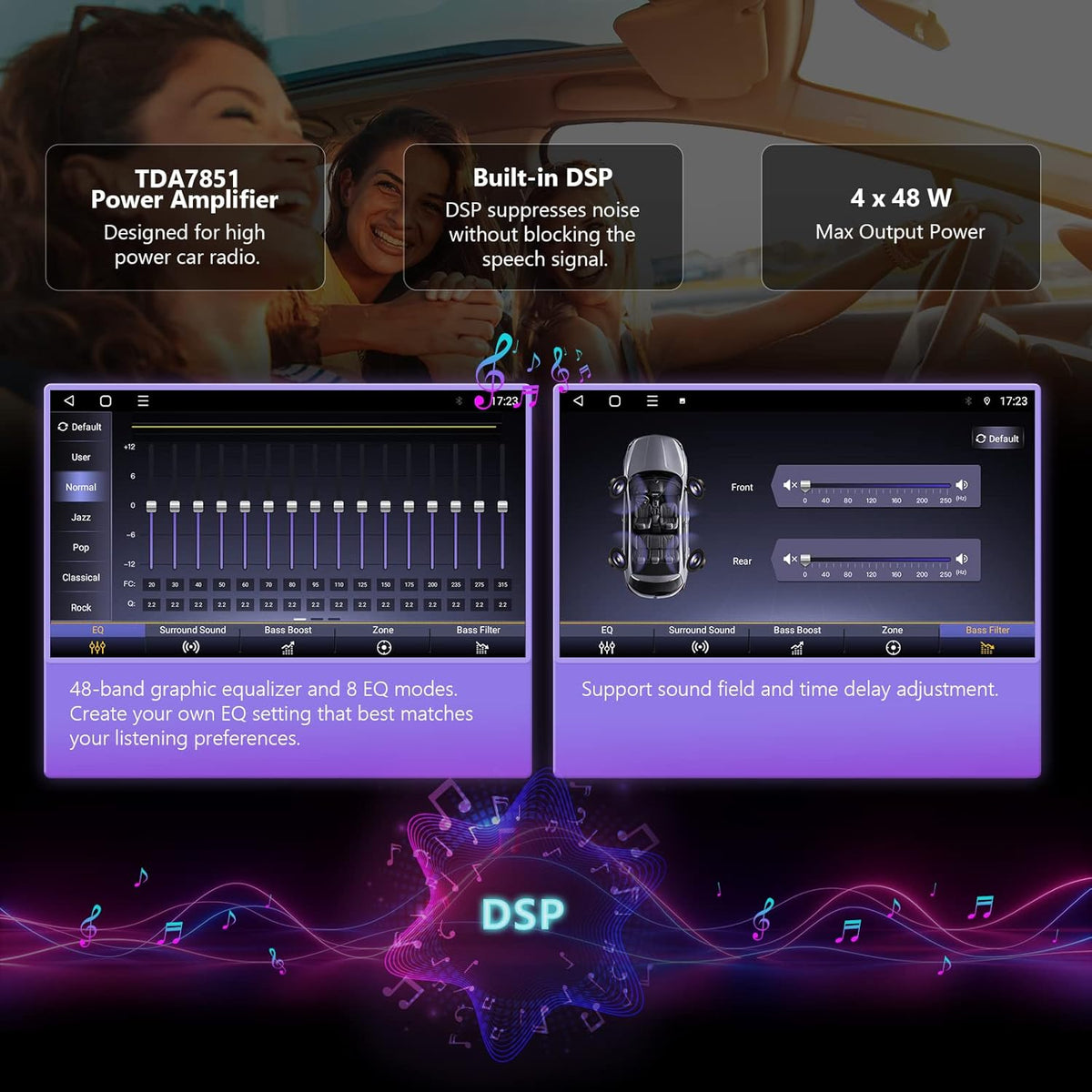 9 Inch Car Stereo Receiver with Bluetooth 5.0 T3350