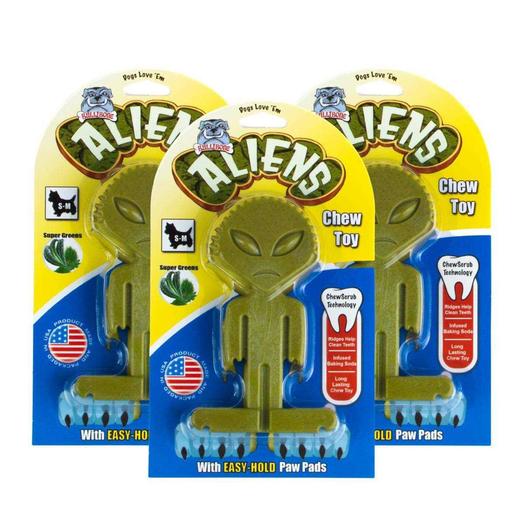 Small Alien Bone Dog Chew Toy with Easy Hold Grips V53838