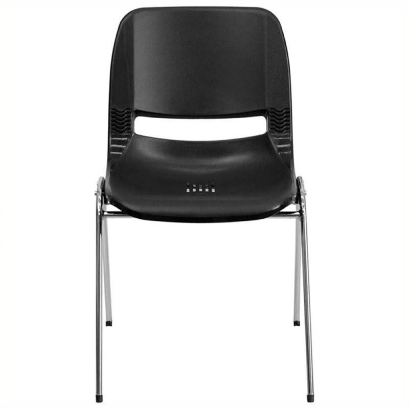 Black Stacking Chair H188