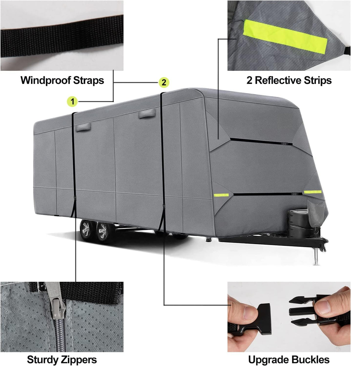 6 Layers Travel Trailer Cover C442