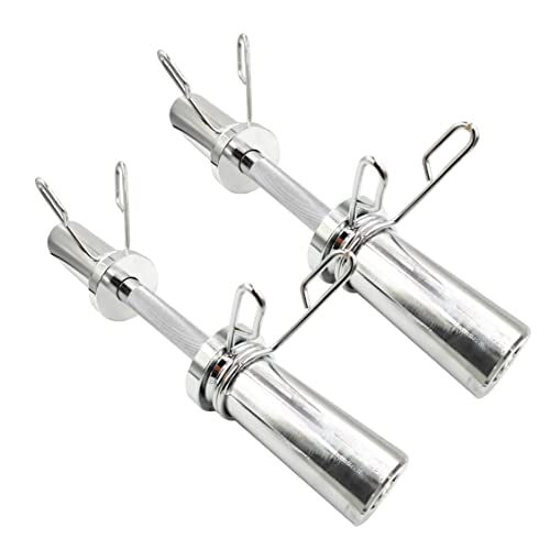 16" Olympic Dumbbell Handles, 150LBS Weight Capacity, 2 Pair Spring Collars Y84488