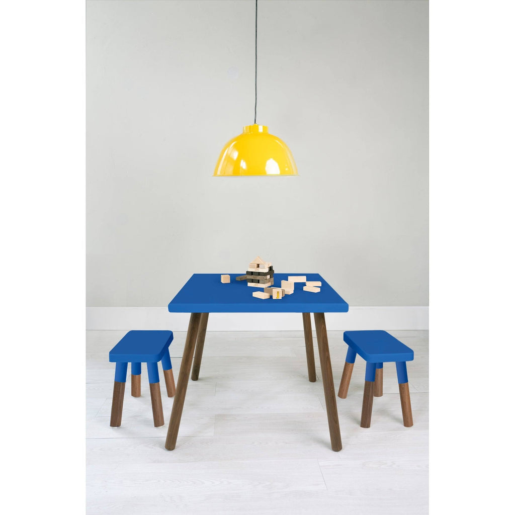 Orange/Walnut Wood Kids Chairs (Set of 2) P9779